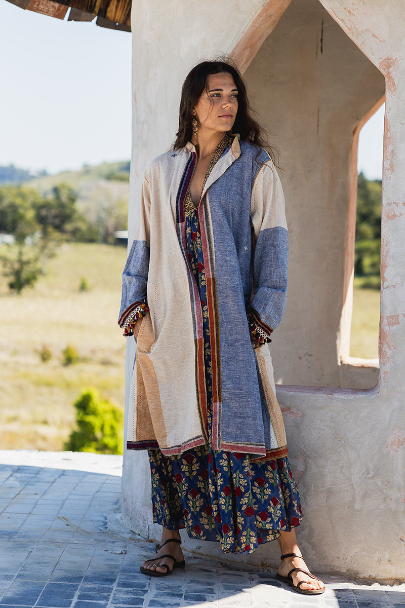 Woven Earth Coat - Riverstone 3