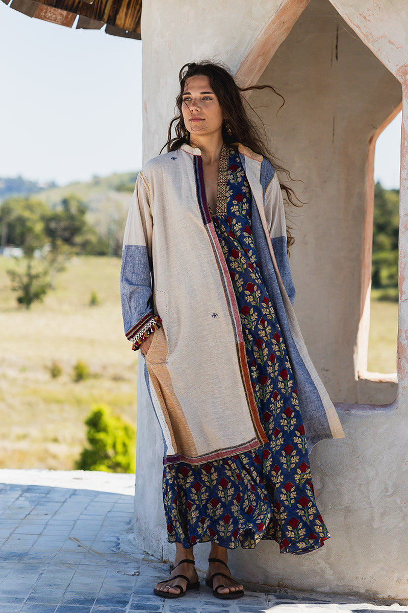 Woven Earth Coat - Riverstone 3