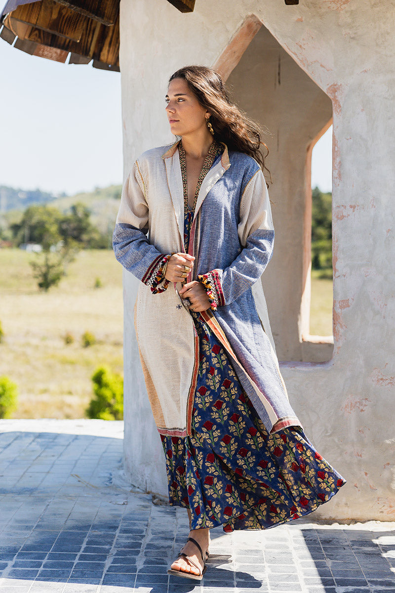 Woven Earth Coat - Riverstone 3