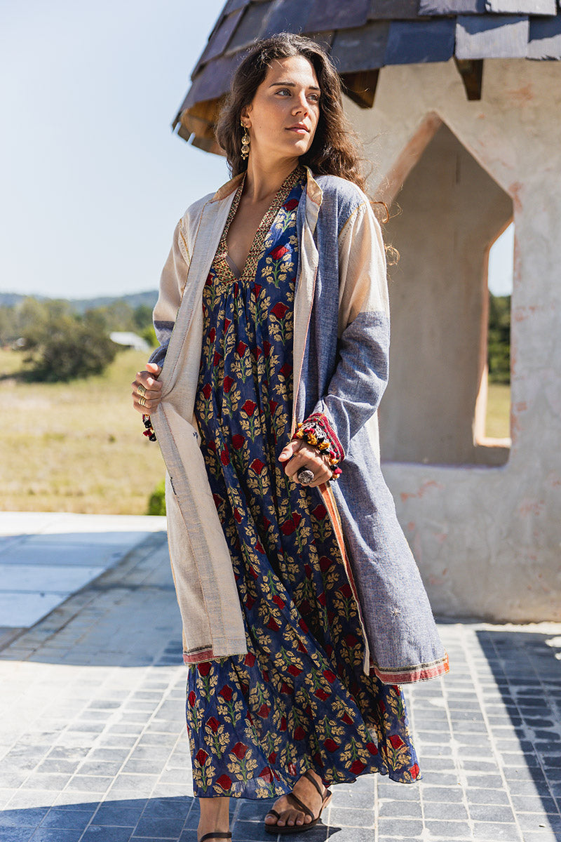 Woven Earth Coat - Riverstone 3