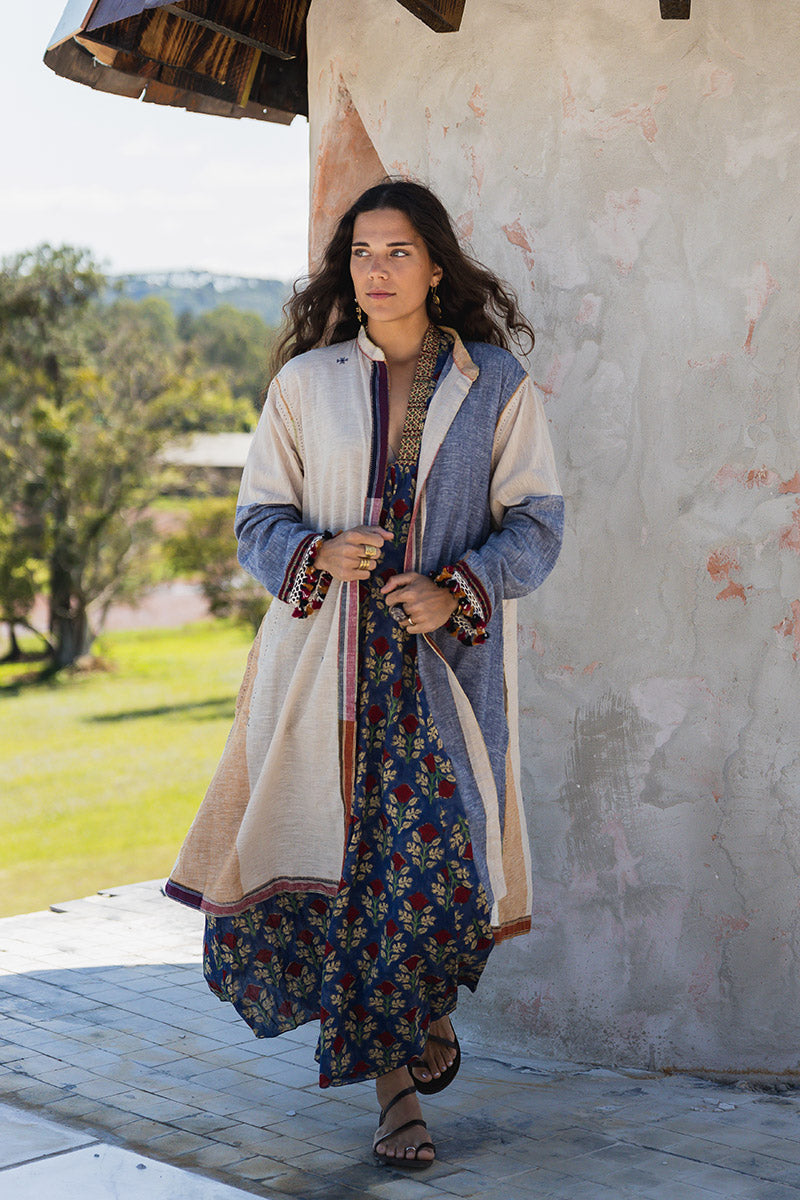 Woven Earth Coat - Riverstone 3