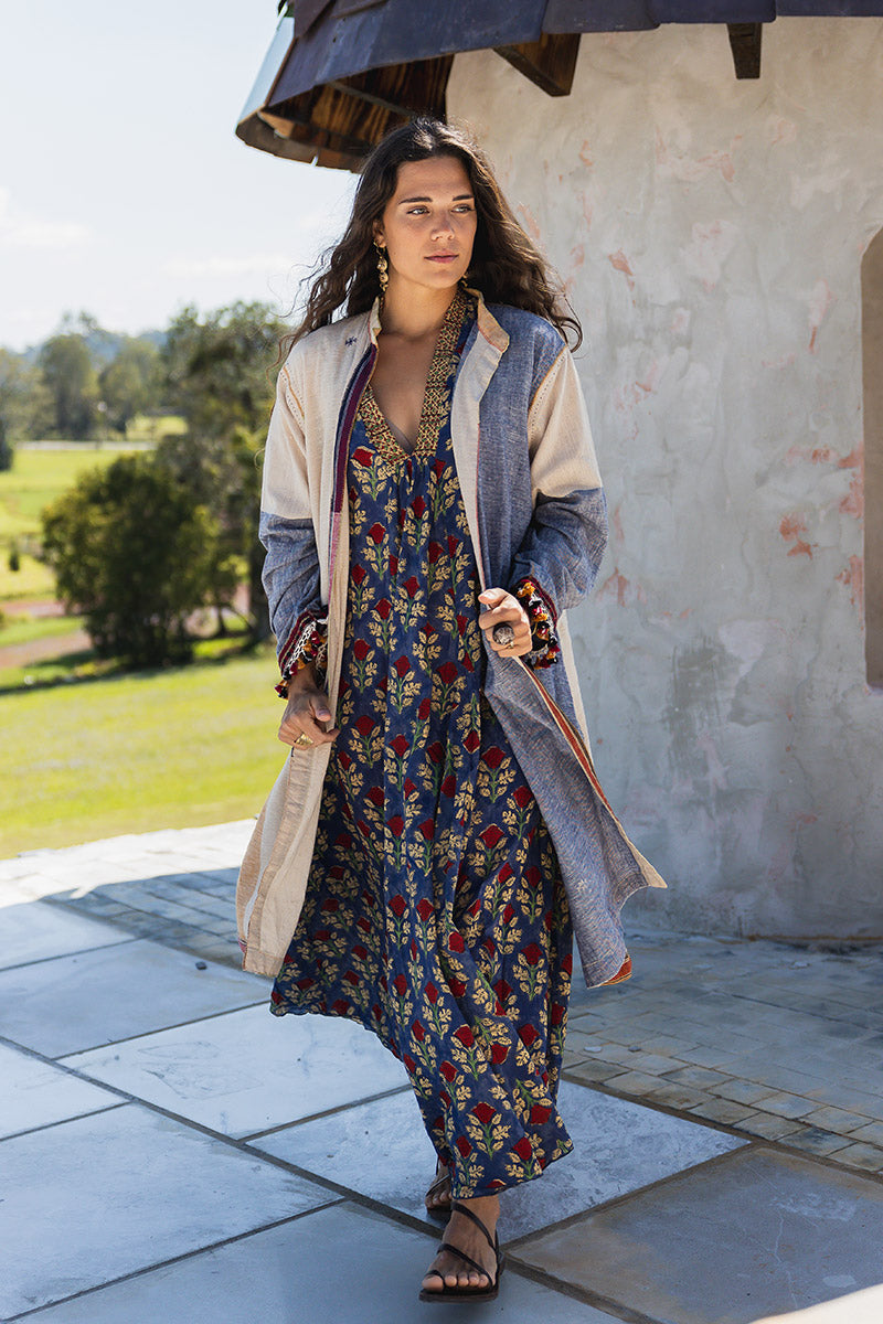 Woven Earth Coat - Riverstone 3