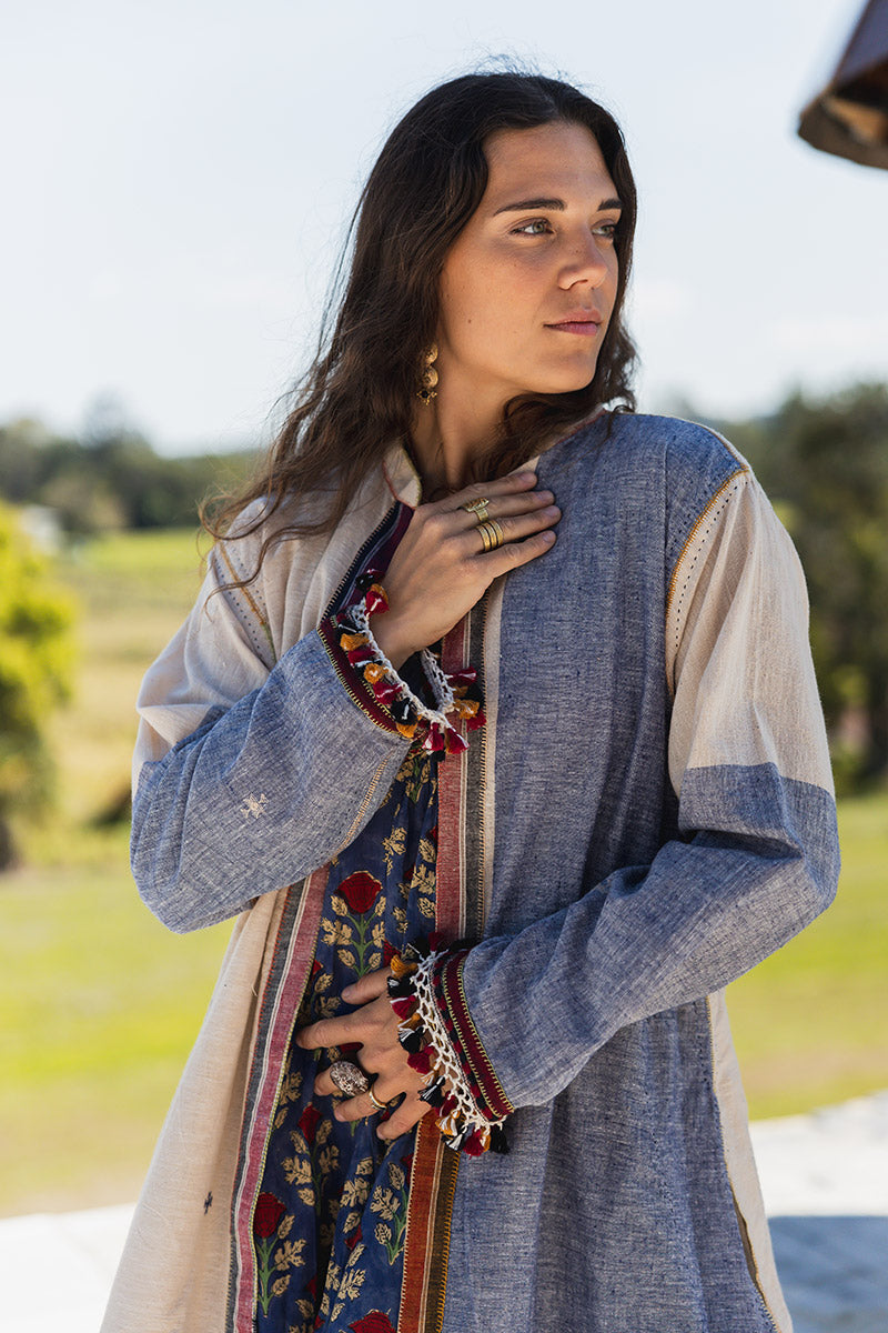 Woven Earth Coat - Riverstone 3