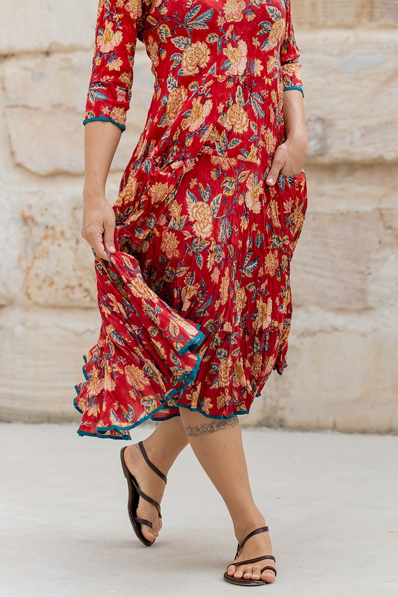 Flamenco Dress with Sleeves - Sophia