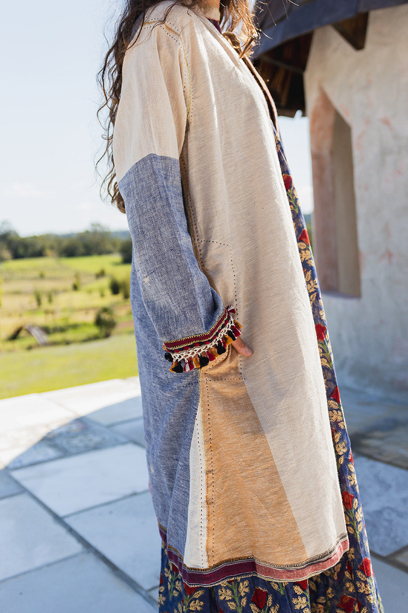 Woven Earth Coat - Riverstone 3