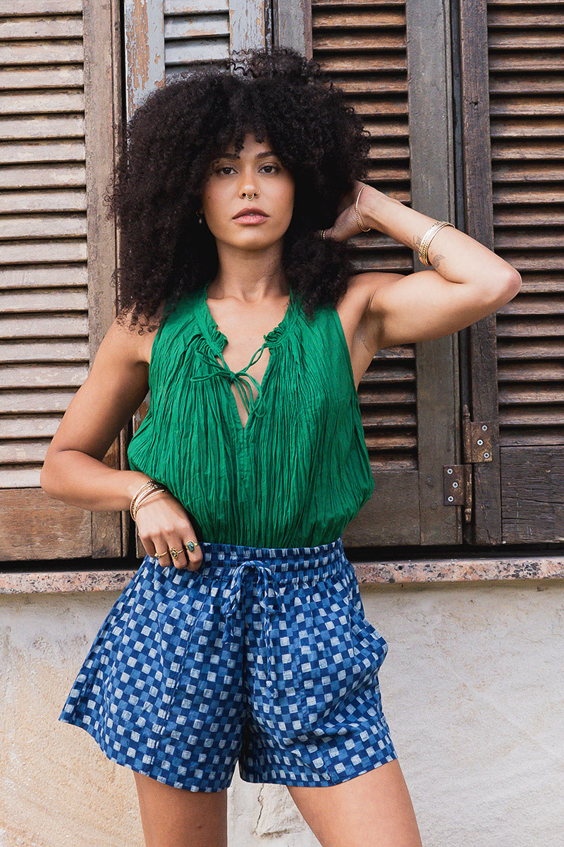 Bijou Blouse - Emerald