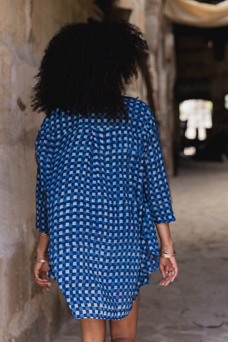 Lucille Shirt - Indigo Zoya