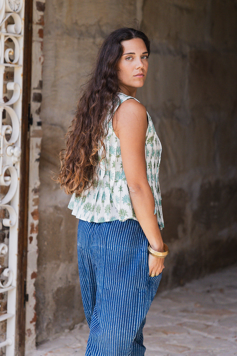 Rumi Pleat Top - Oasis