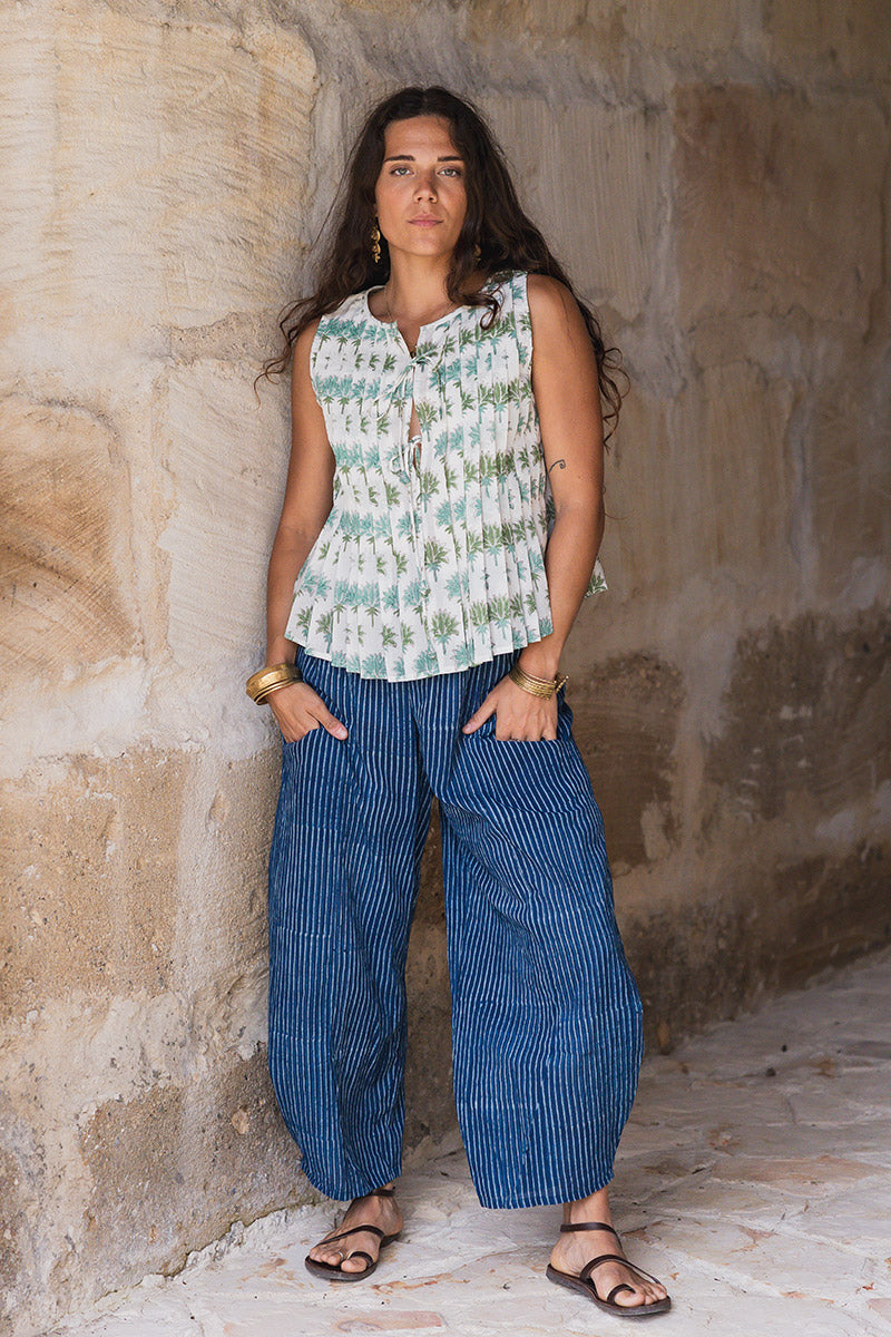Rumi Pleat Top - Oasis