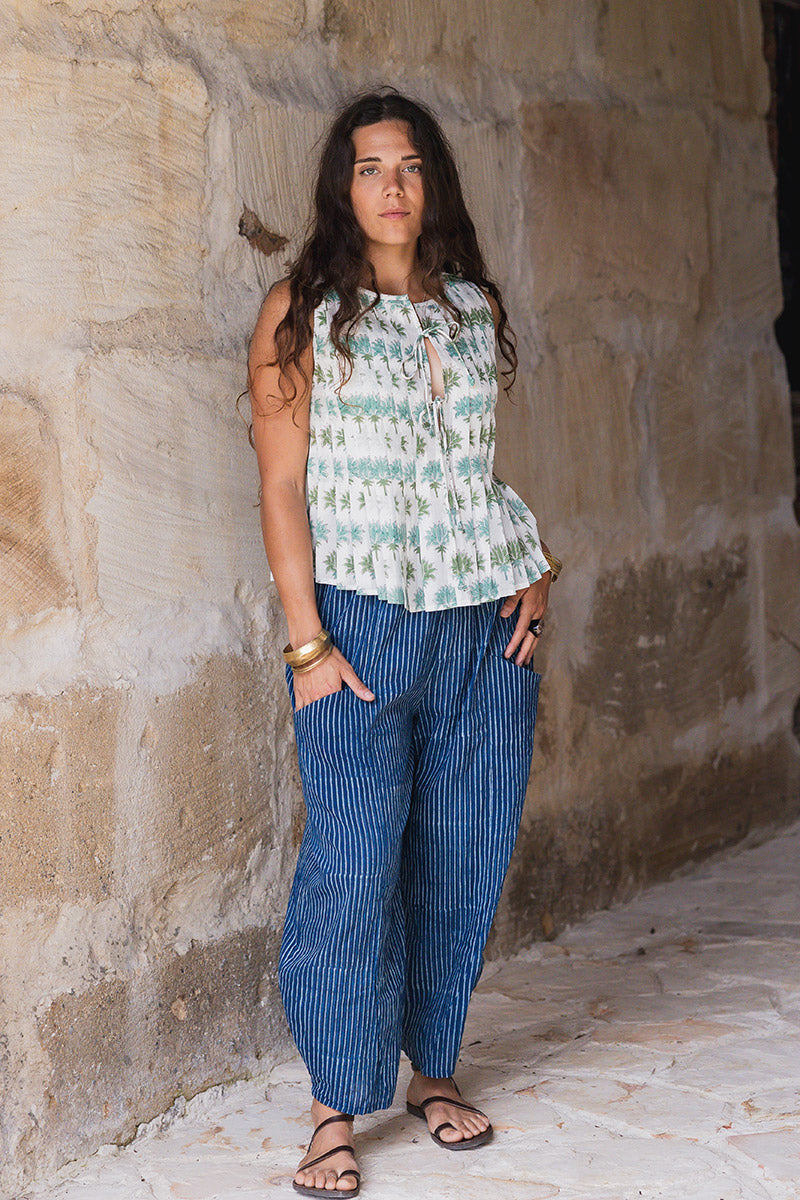 Rumi Pleat Top - Oasis