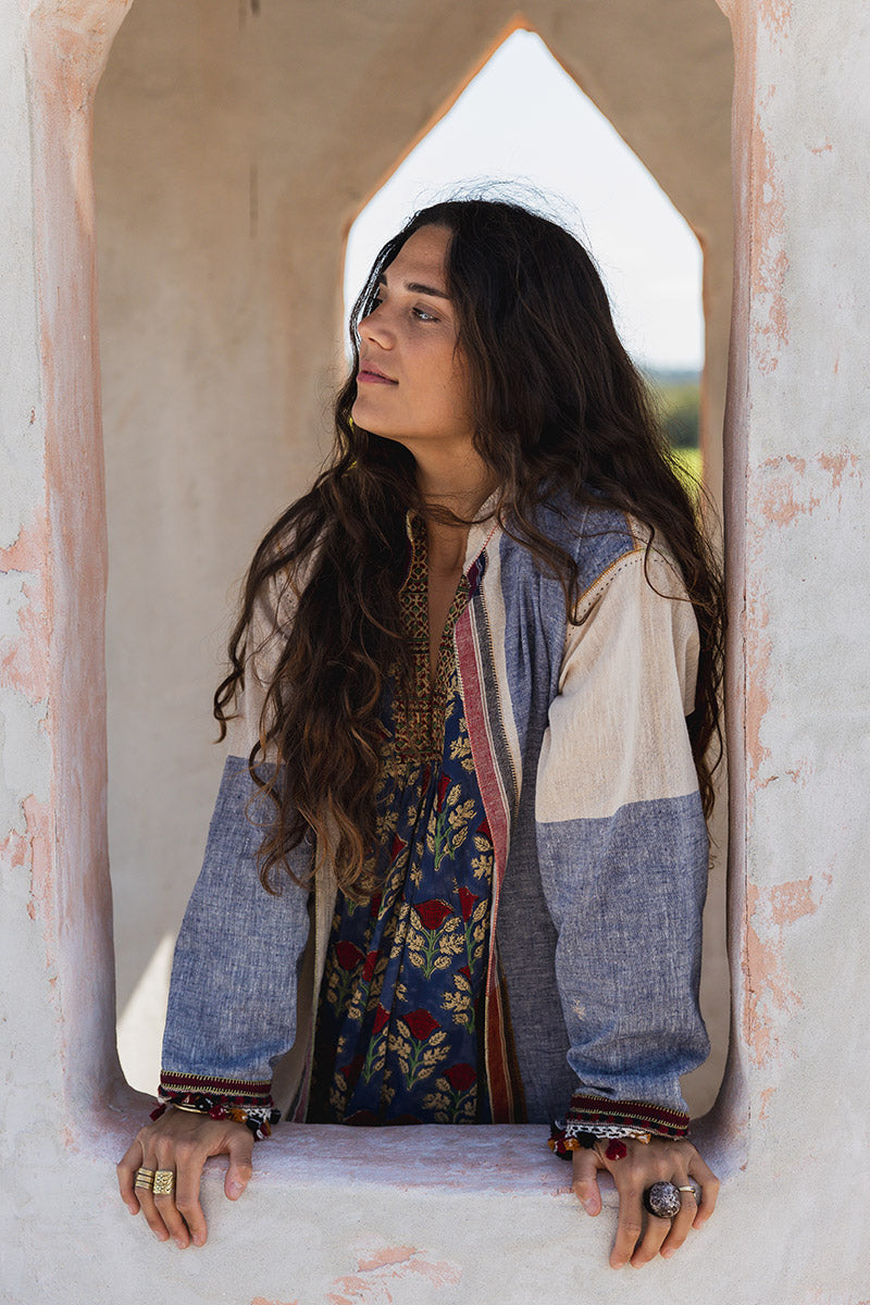 Woven Earth Coat - Riverstone 3