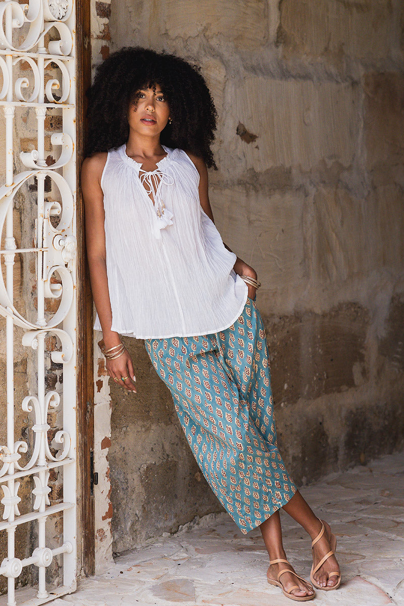 Bijou Blouse - White