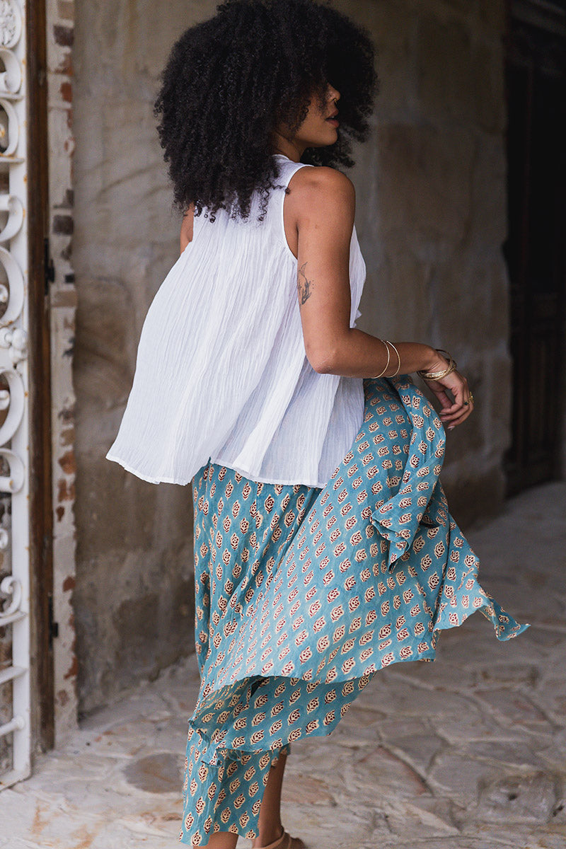 Bijou Blouse - White