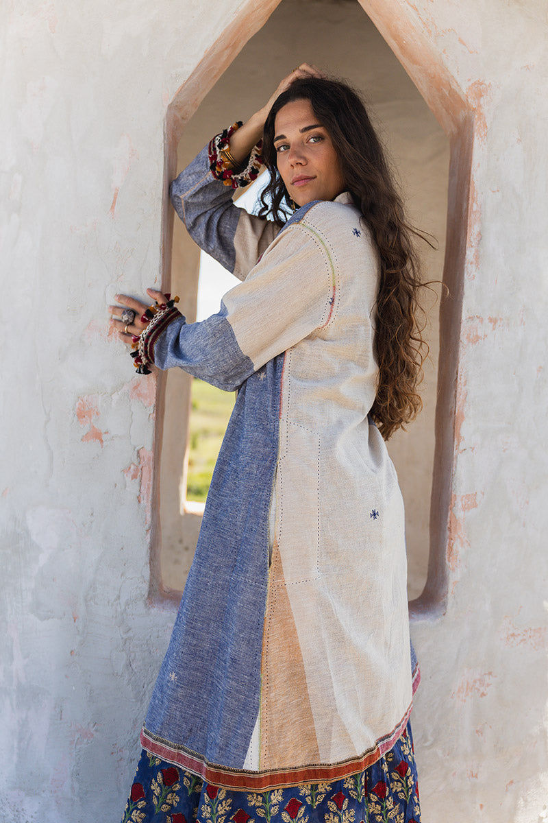 Woven Earth Coat - Riverstone 3