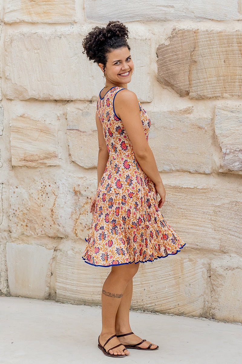 Flamenco Dress Knee Length - Pop of Pink