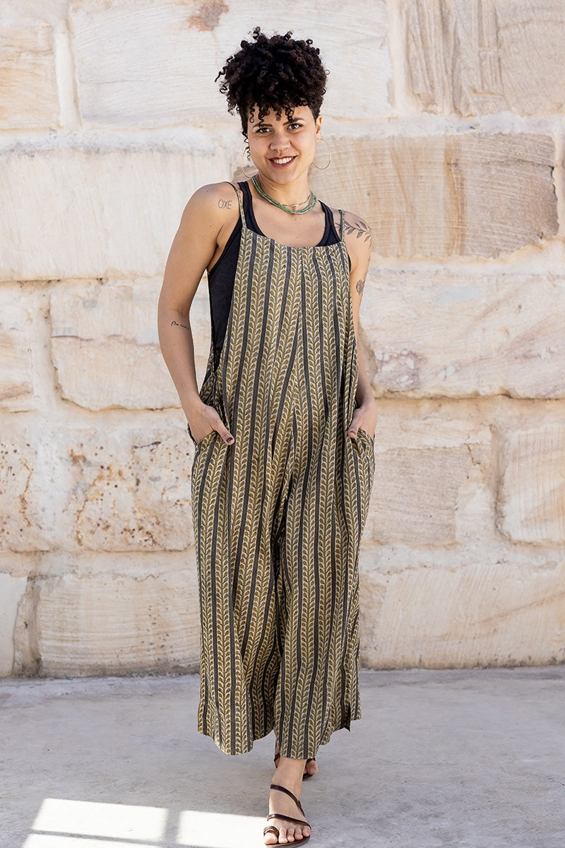 Lucy Overalls - Olive Fresco