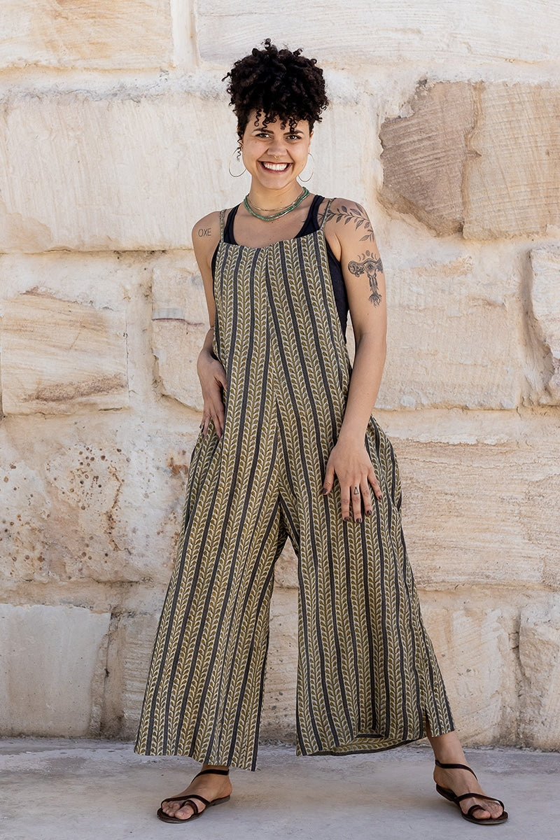 Lucy Overalls - Olive Fresco