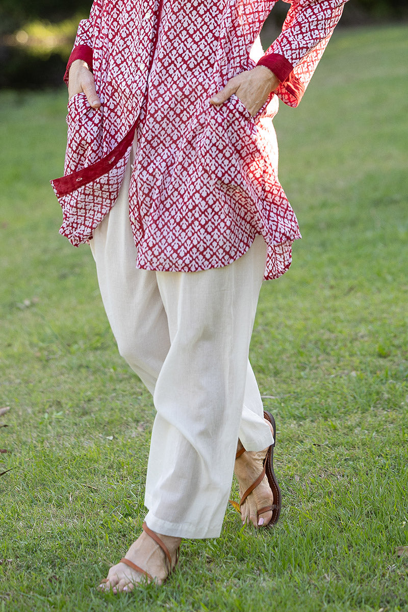 Sheer Layer Pants - Ivory