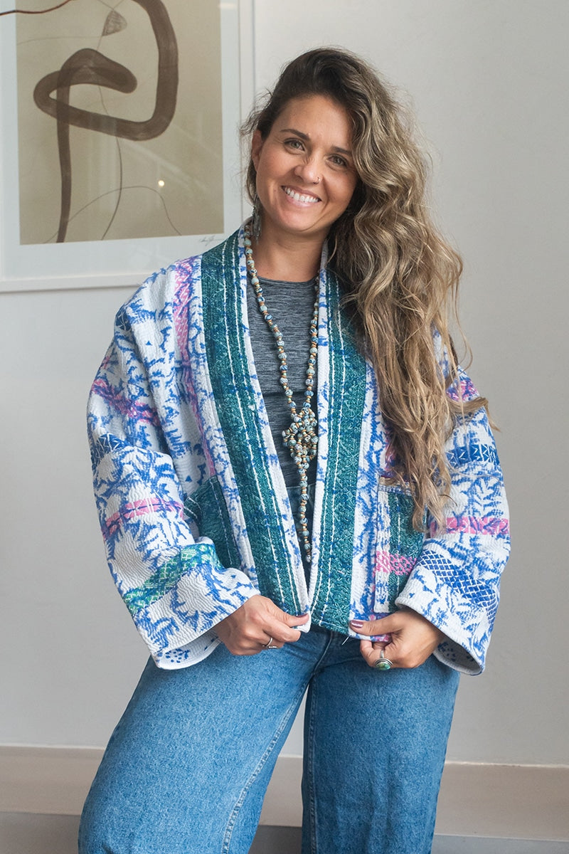 Nomad Kantha Indigo Aura Jacket - Ibu