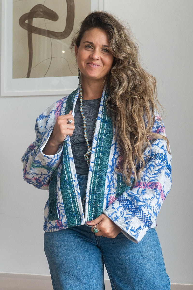 Nomad Kantha Indigo Aura Jacket - Ibu