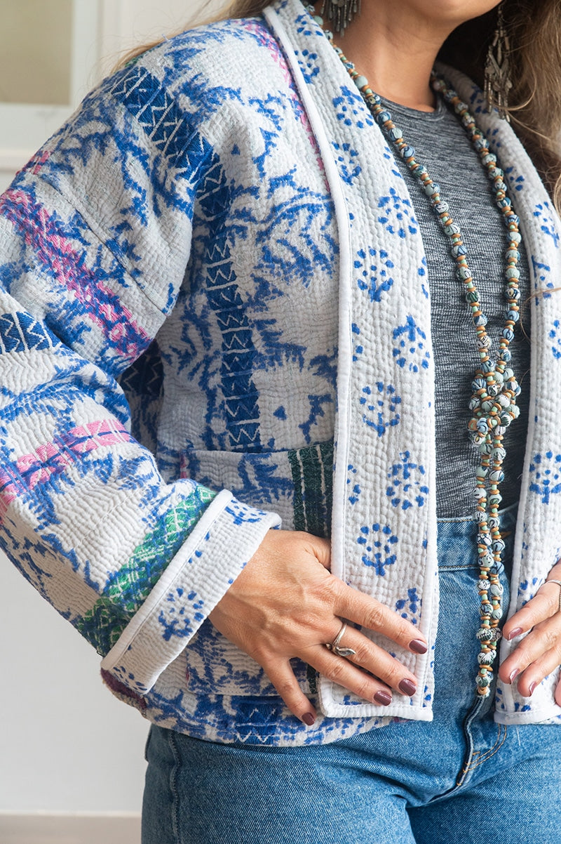 Nomad Kantha Indigo Aura Jacket - Ibu