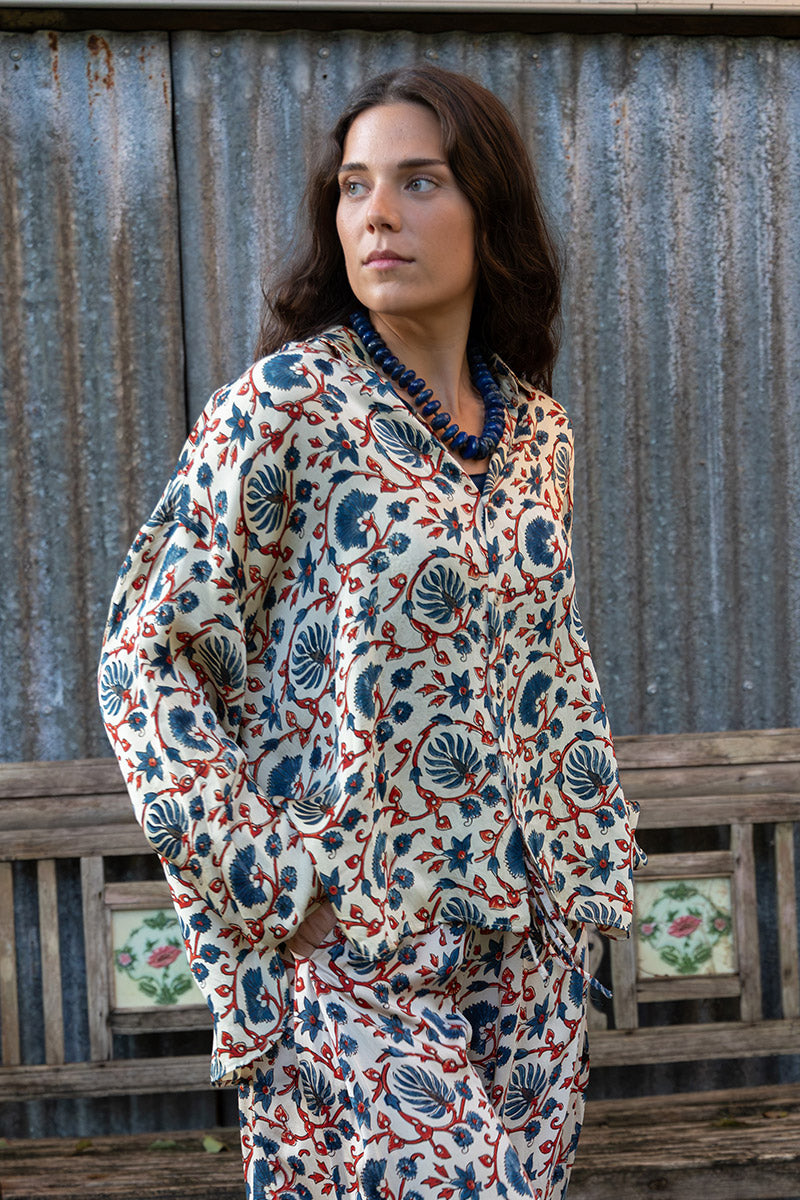 Saanvi Blouse - Lustre (Satin)