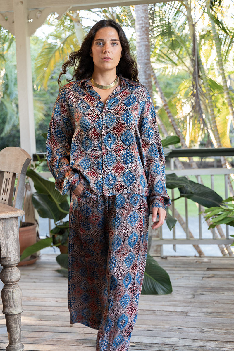 Saanvi Pants - Medina (Satin)