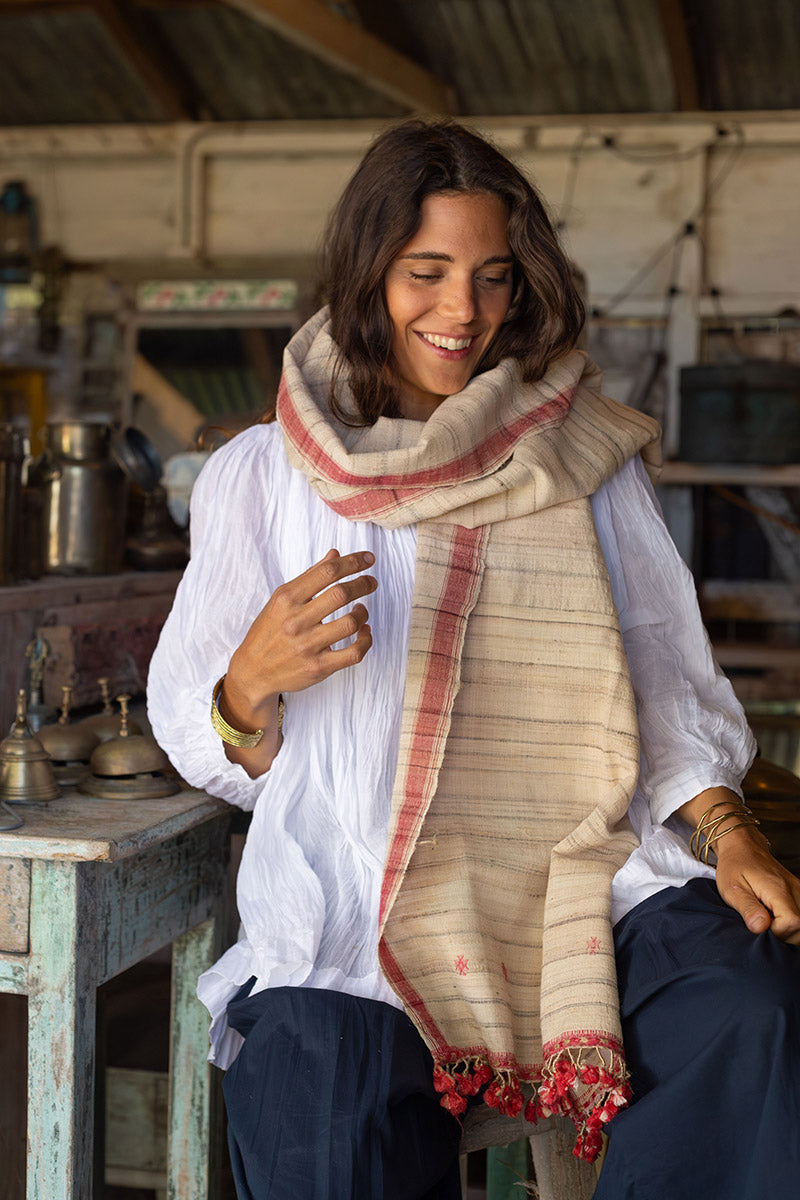Woven Earth Scarf - Wild Blossom