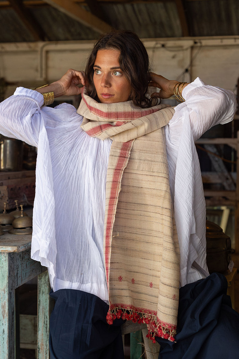 Woven Earth Scarf - Wild Blossom