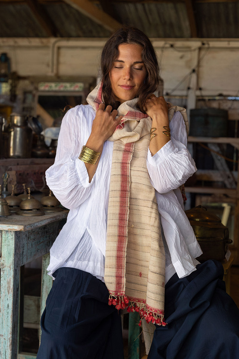 Woven Earth Scarf - Wild Blossom