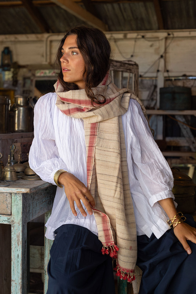 Woven Earth Scarf - Wild Blossom