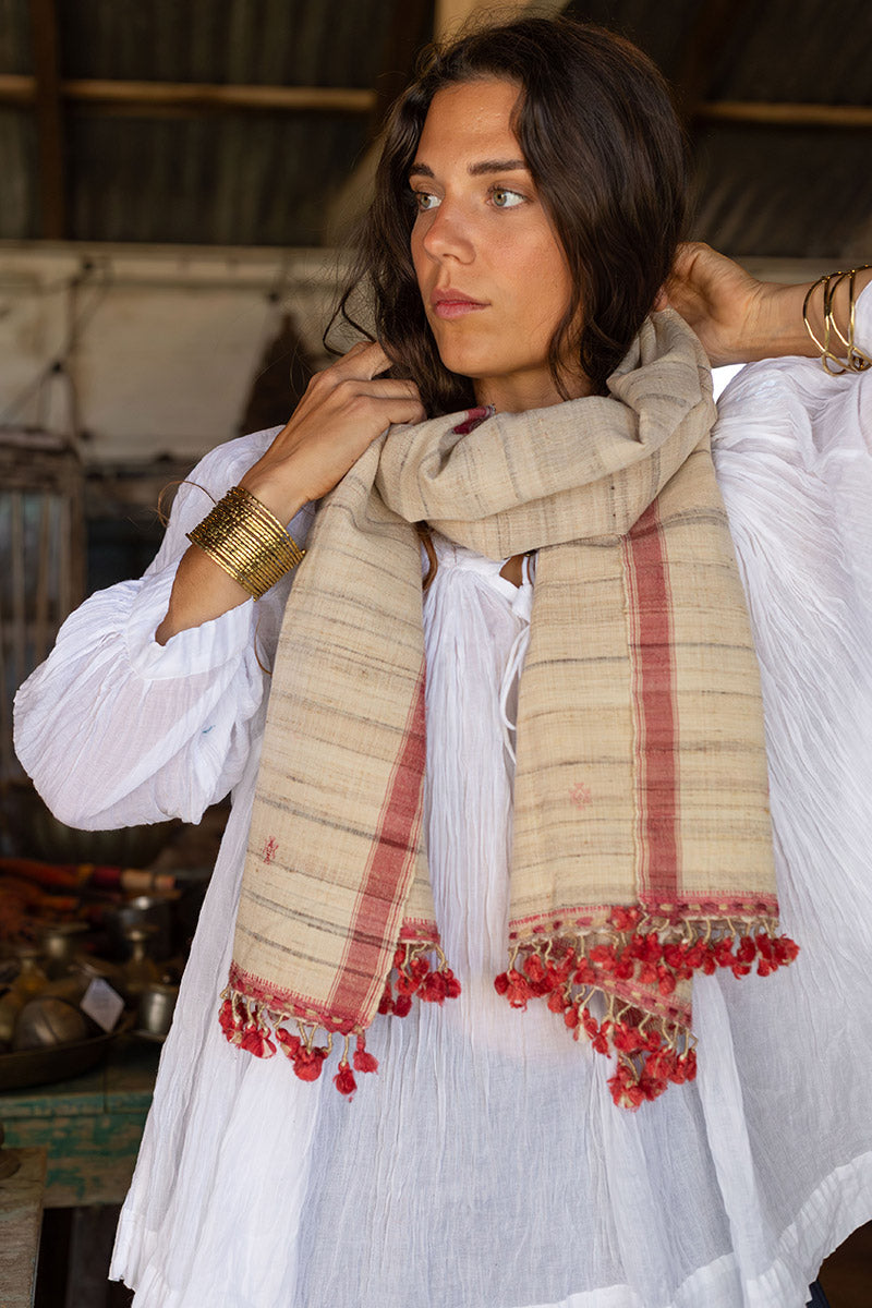 Woven Earth Scarf - Wild Blossom