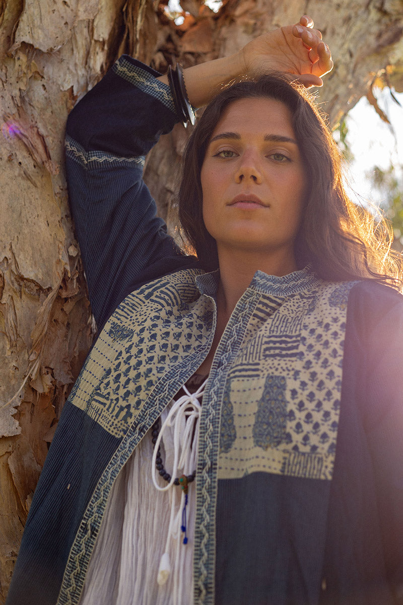 Woven Soul Coat - Indigo Loom