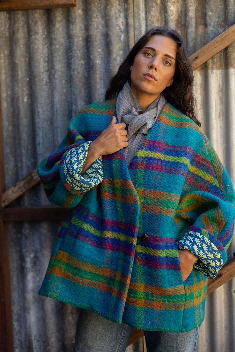 Drover Coat - Blue Gum