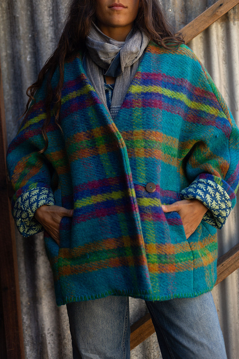 Drover Coat - Blue Gum