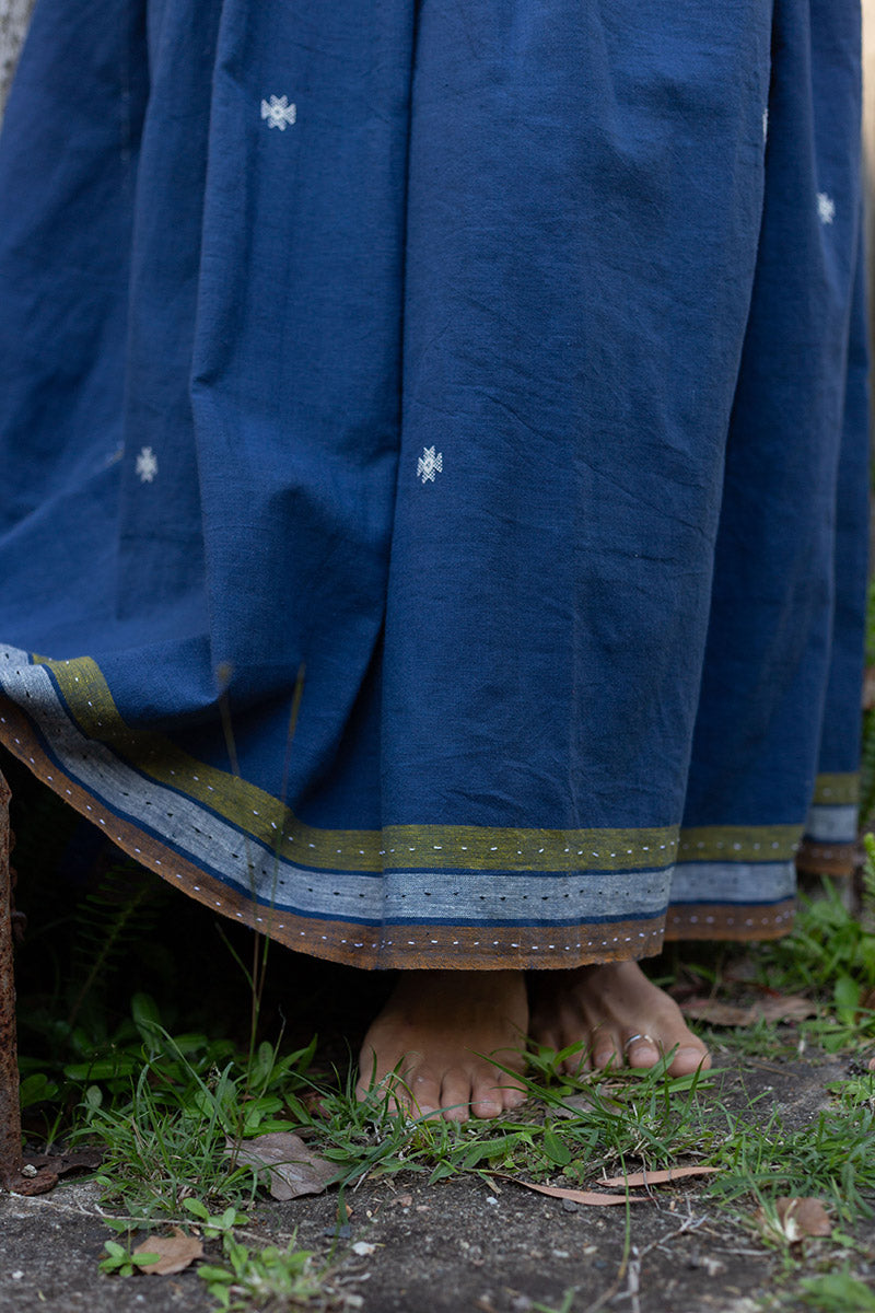 Woven Earth Angrakha - Indigo Tide