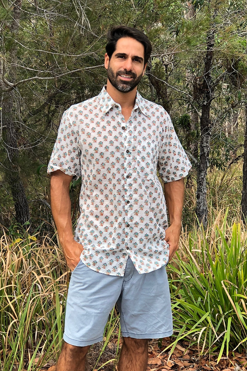 Men's Shirt Short Sleeve - Flores