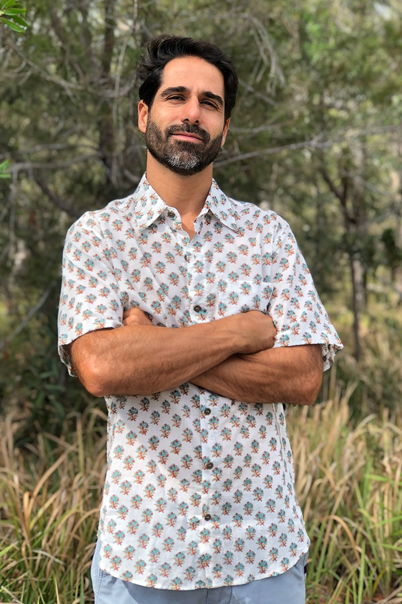 Men's Shirt Short Sleeve - Flores