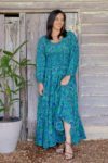 Vintage Dress - Peacock Blue