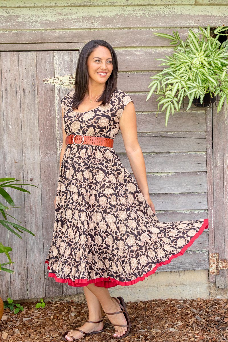 Jalabi Dress - Black Magnolia