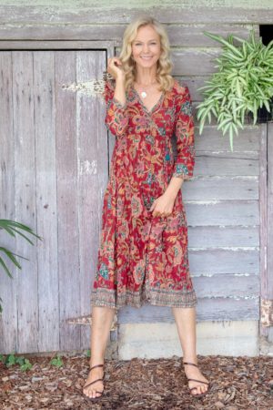 Genevieve Dress - Autumn Garden