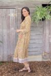 Genevieve Dress - Moss Garden