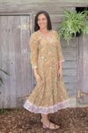 Genevieve Dress - Moss Garden