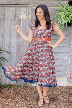 Jalabi Dress - Chinese Lotus