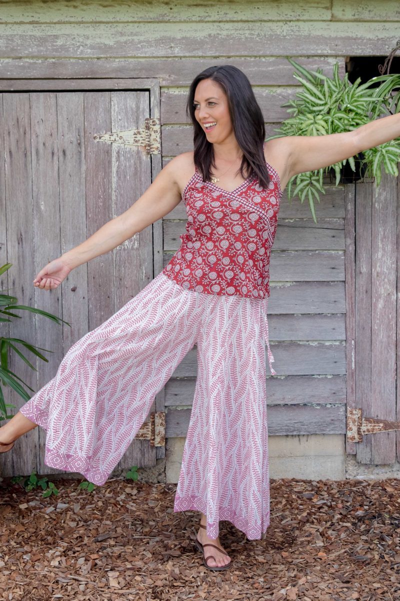 Penelope Flares - Scarlet Fern