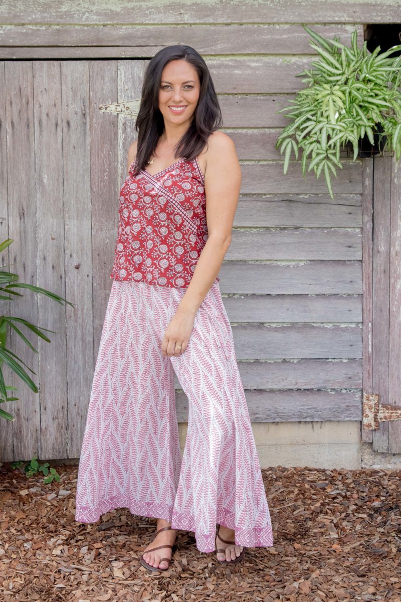 Penelope Flares - Scarlet Fern