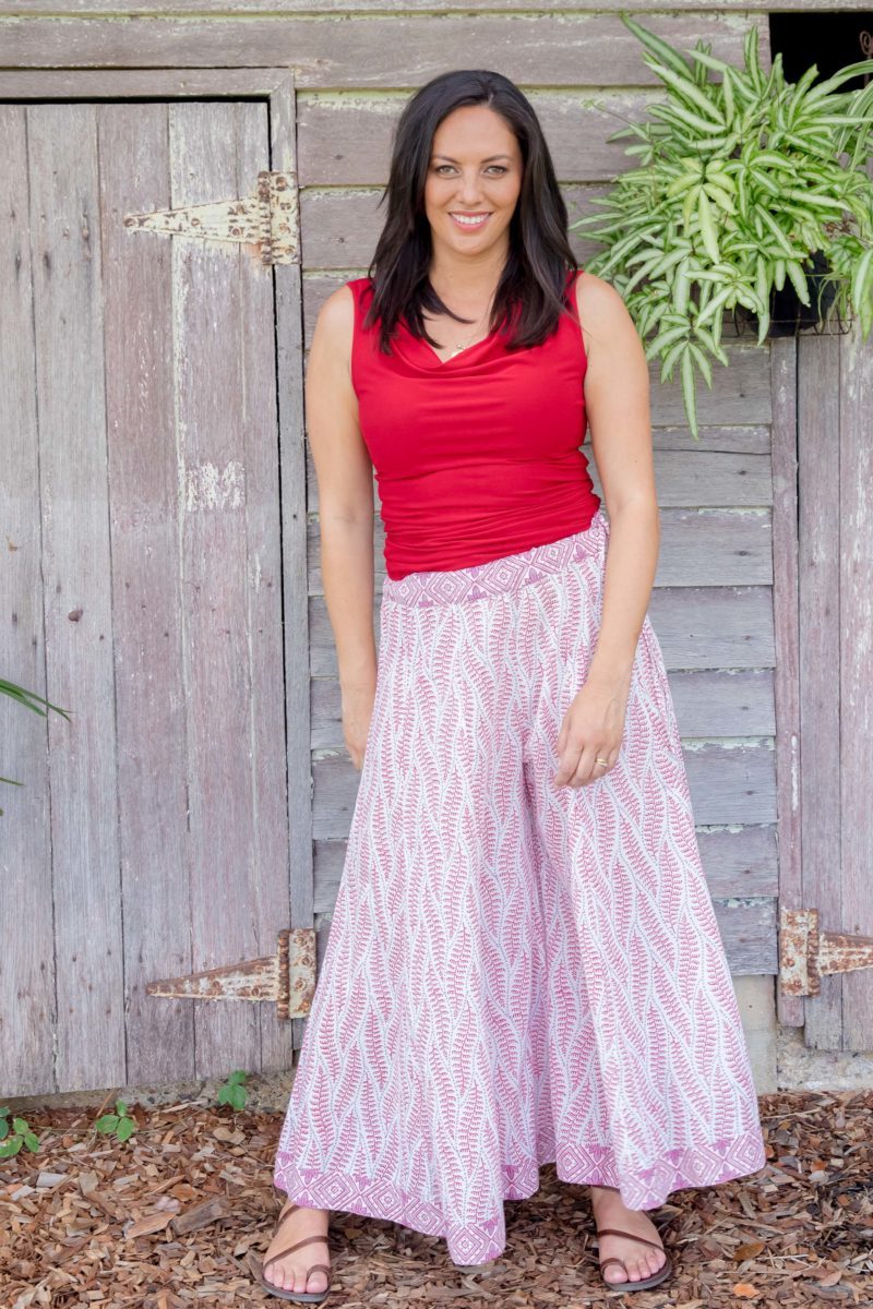 Penelope Flares - Scarlet Fern