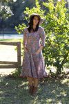 Flamenco Dress with Sleeves - Ayana Twilight