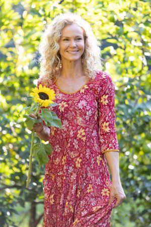 Flamenco Dress with Sleeves - Passionflower