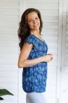Summer Top - Indigo Mandala